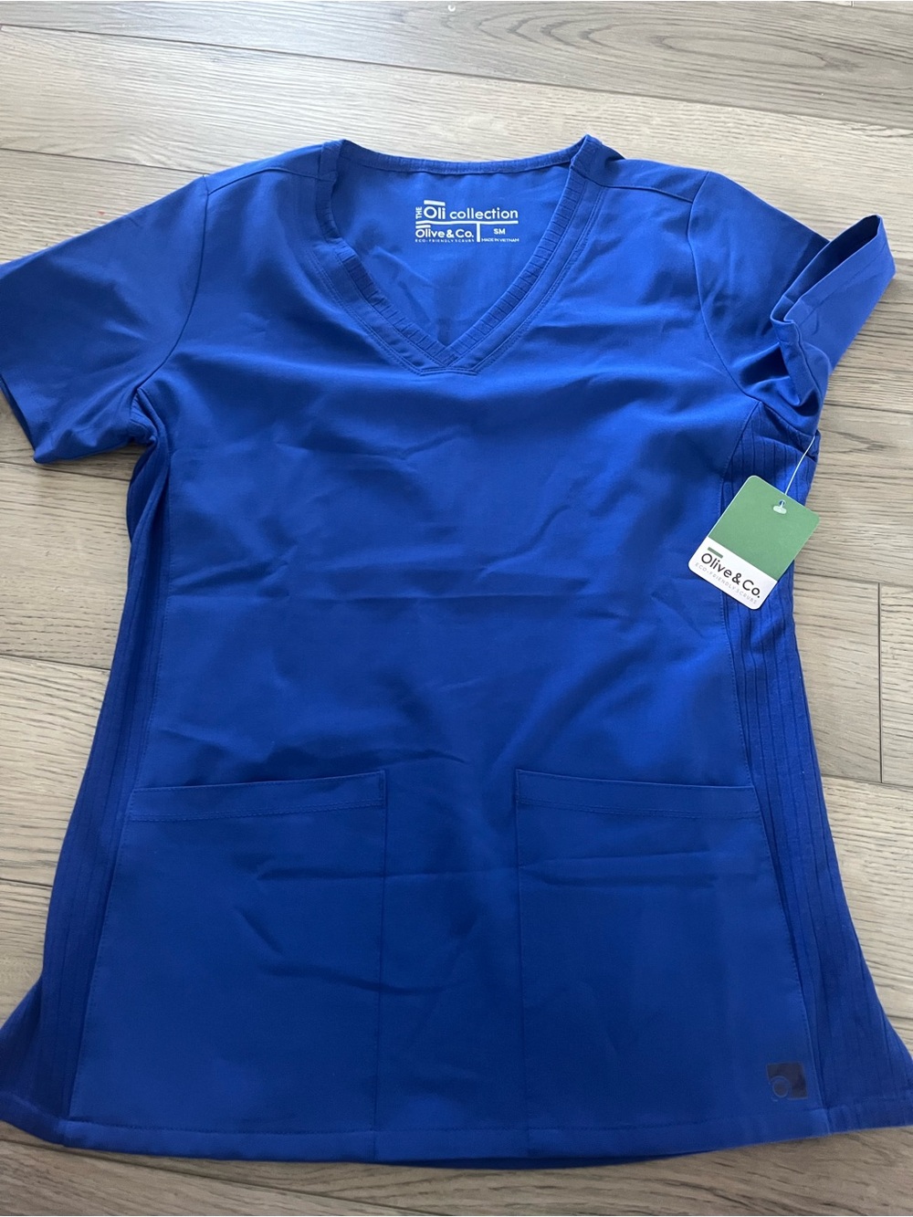 Women's V-Neck Medical Scrub Top — Royal Blue